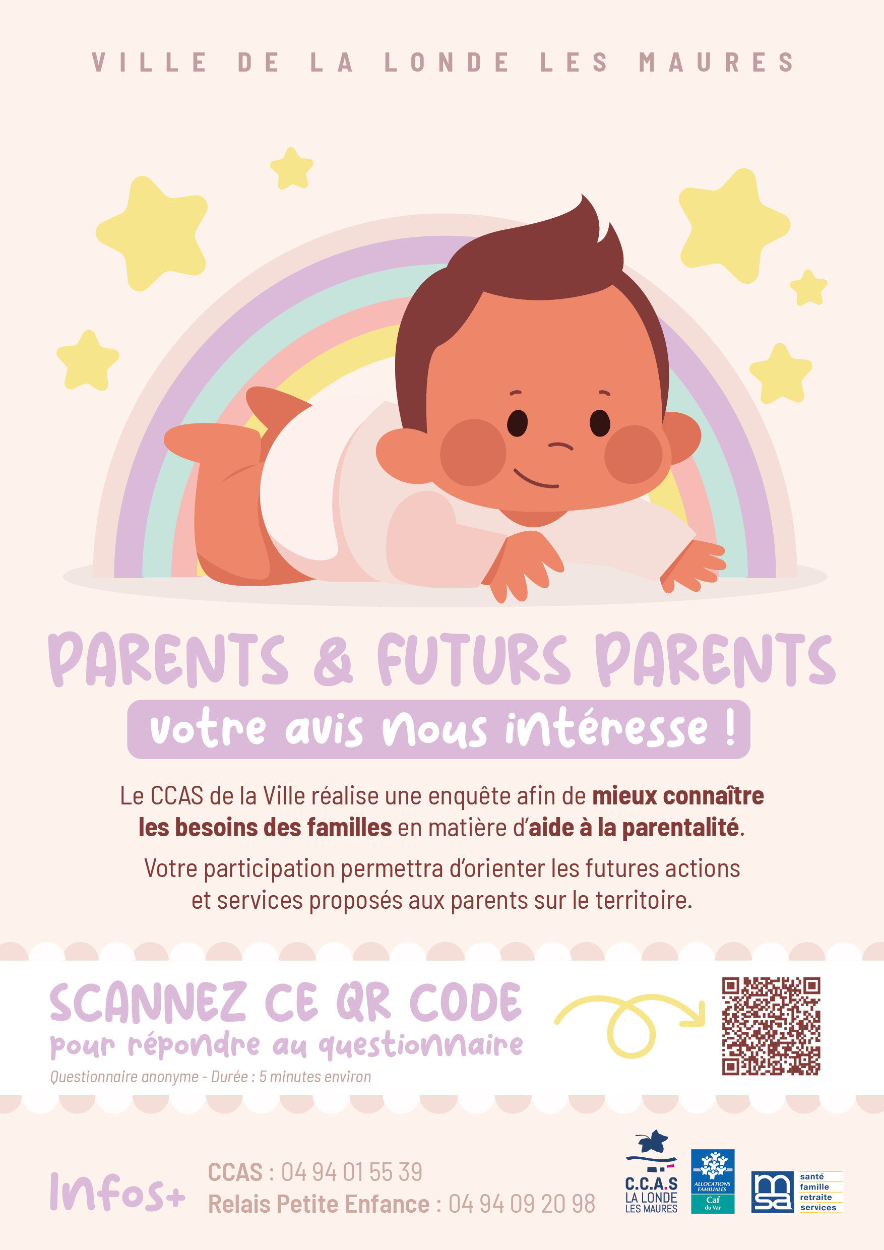 AFFICHE QUESTIONNAIRE PARENTALITE CCAS