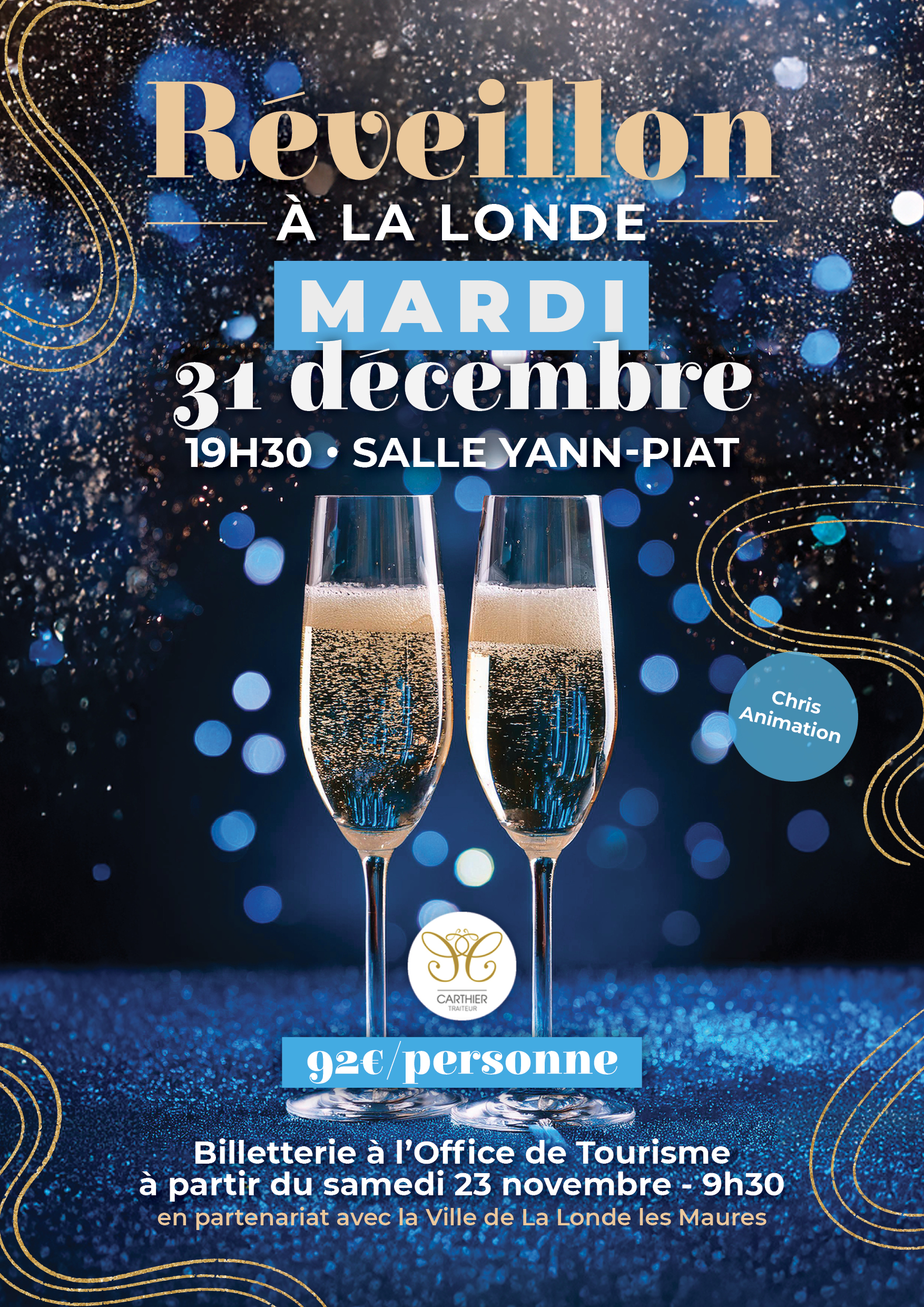 12 31 2022 REVEILLON 2022 AFFICHE