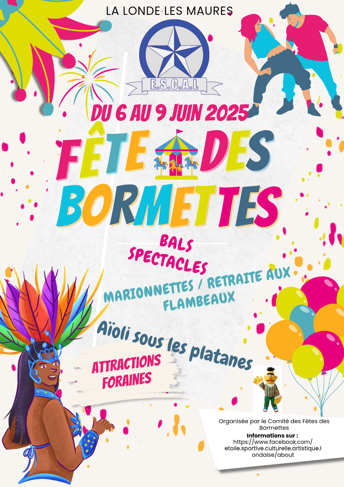 Affiche Évènement Fête Carnaval Festif Moderne Illustré Coloré 20250523 082535 0000