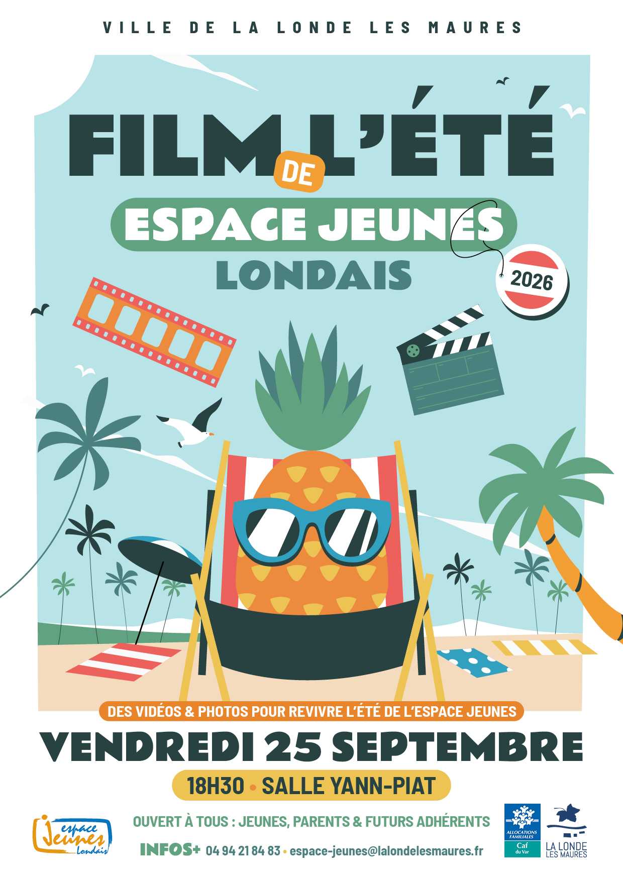 AFFICHE FILM ETE ESPACEJEUNES