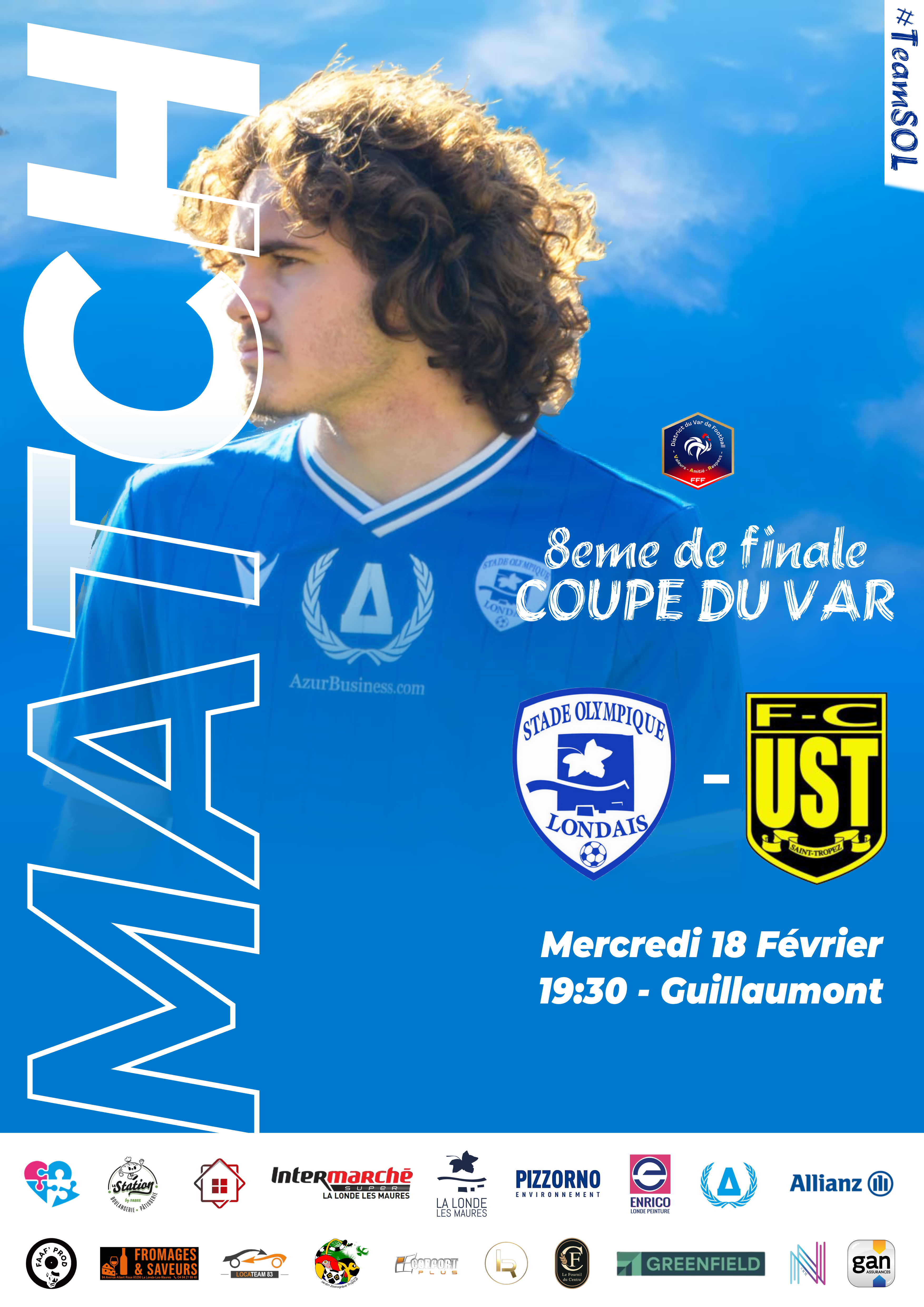 Affiche match Coupe du Var 2026 2