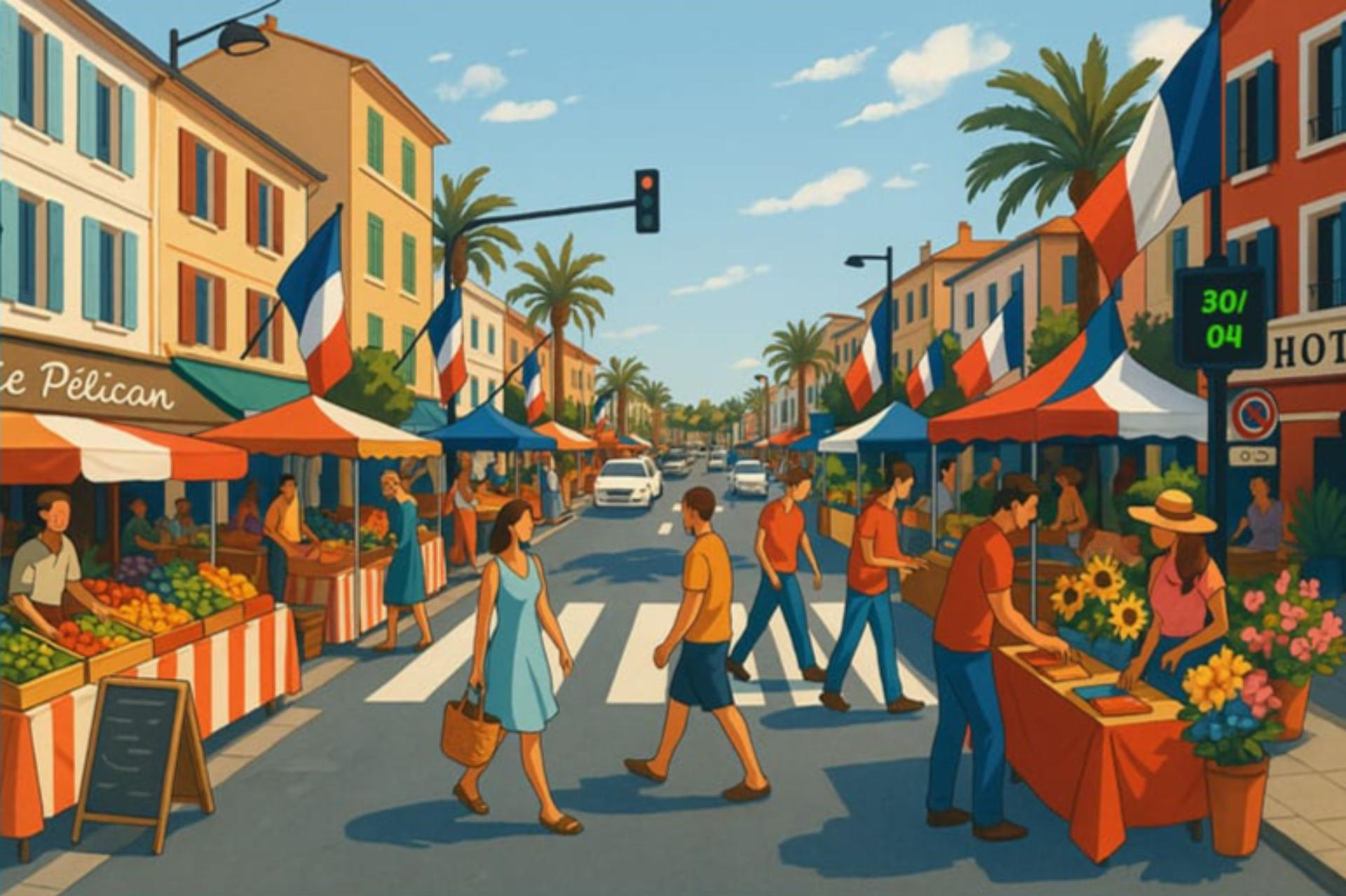 L'avenue Clemenceau en fête