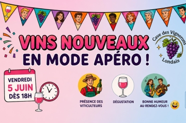 Soirée « Vins nouveaux en mode apéro »